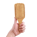 Large Paddle Style Bamboo Hairbrush - Bright House