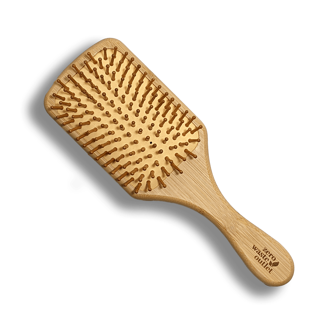 Large Paddle Style Bamboo Hairbrush - Bright House