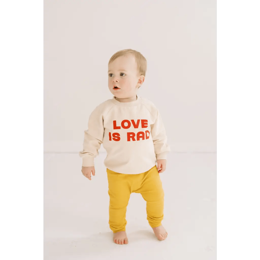 Love is Rad Baby Pullover Sweatshirt - Bright House