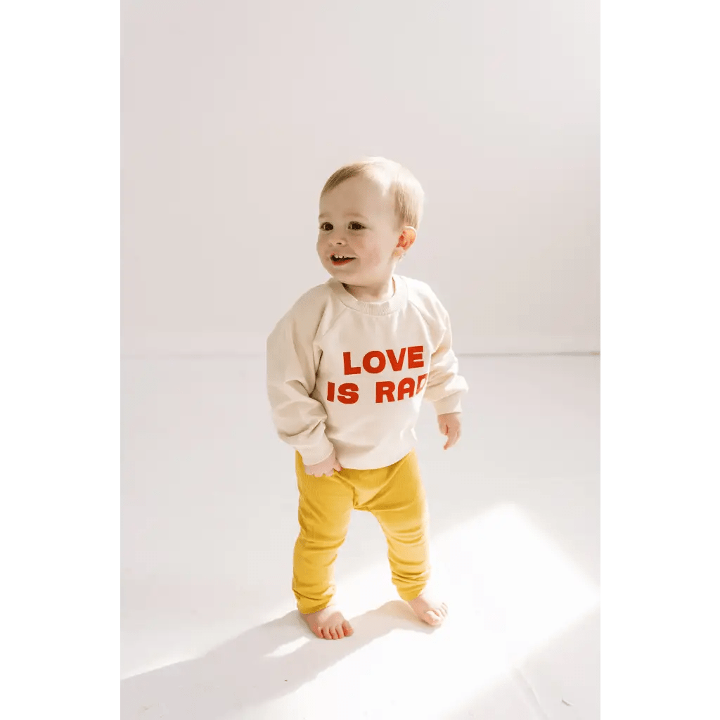Love is Rad Baby Pullover Sweatshirt - Bright House