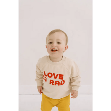 Love is Rad Baby Pullover Sweatshirt - Bright House