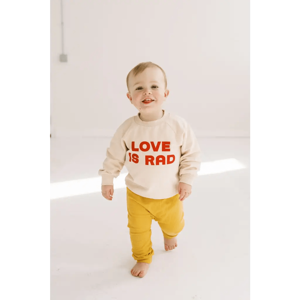 Love is Rad Baby Pullover Sweatshirt - Bright House