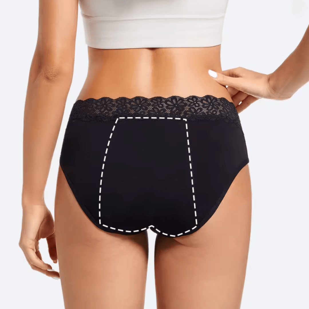LunaLuxe Lace Period Briefs - Bright House
