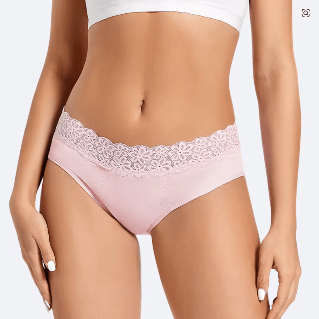 LunaLuxe Lace Period Briefs - Bright House