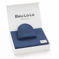 Luxe Collection 100% Organic Cotton Luxury Knit Baby Blanket + Hat Set with Gift Box - Bright House