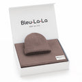 Luxe Collection 100% Organic Cotton Luxury Knit Baby Blanket + Hat Set with Gift Box - Bright House