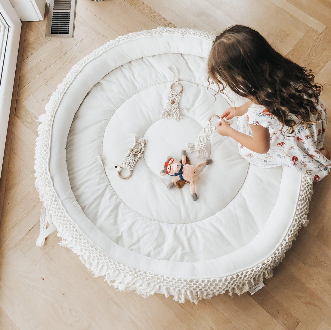 Macrame Round Play Mat - Bright House