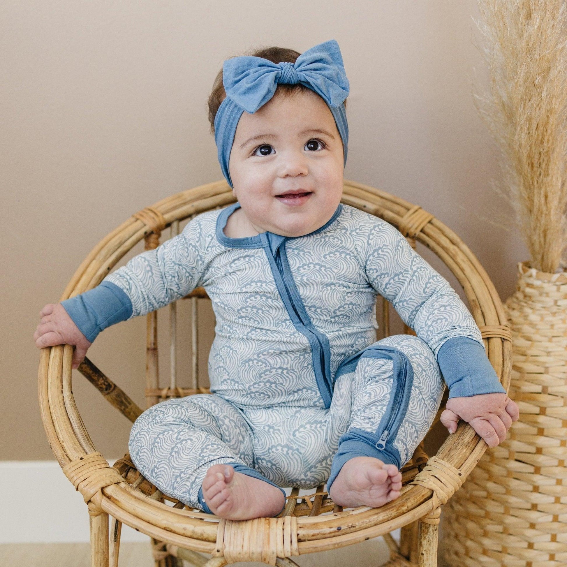 Making Waves Bamboo Zippy Romper - Bright House