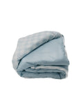Marine Gingham Quilted Blanket - Bright House