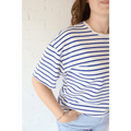 Mary Striped Drop Shoulder Tee - Bright House