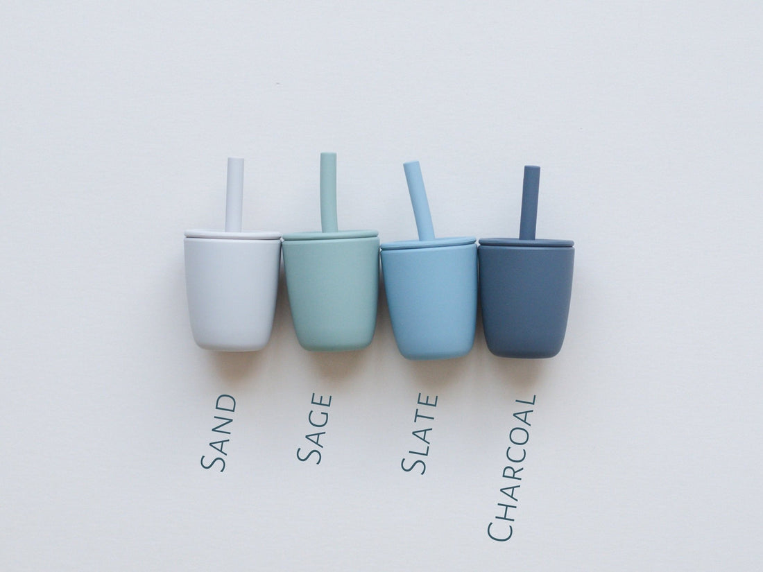 Mini Straw Cup - Silicone Straw Cup for Babies & Young Toddlers - Bright House