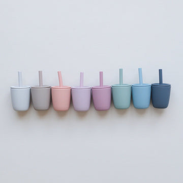 Mini Straw Cup - Silicone Straw Cup for Babies & Young Toddlers - Bright House