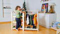 Montessori Wooden Wardrobe Set: Ideal Child Clothing Organizer - Bright House