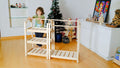 Montessori Wooden Wardrobe Set: Ideal Child Clothing Organizer - Bright House