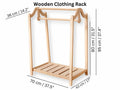 Montessori Wooden Wardrobe Set: Ideal Child Clothing Organizer - Bright House
