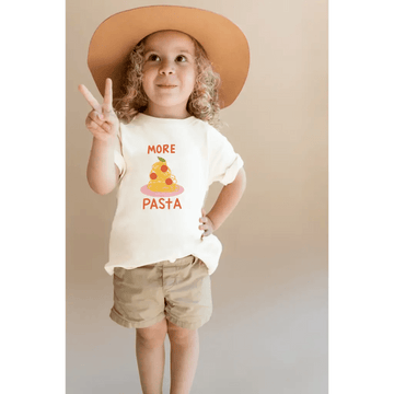 More Pasta Kids Graphic T-Shirt - Bright House