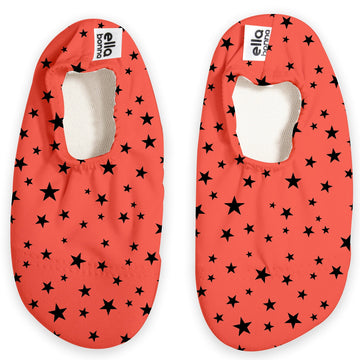 Non - Slip Sole, Unisex Baby, Children's Sea Shoes, Pool Booties, Black Star - Bright House