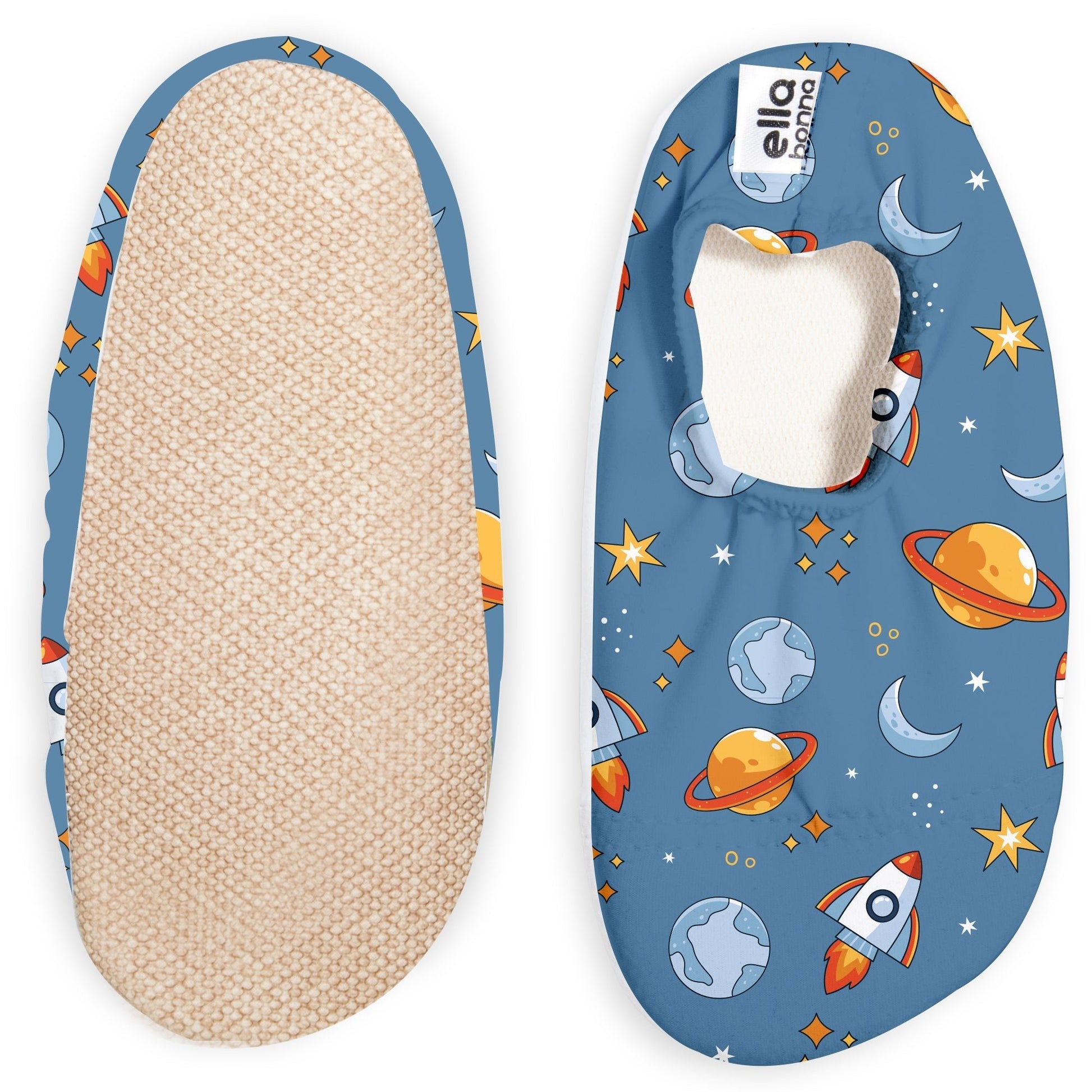 Non - Slip Sole, Unisex Baby, Children's Sea Shoes, Pool Booties, Space - Bright House
