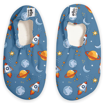 Non - Slip Sole, Unisex Baby, Children's Sea Shoes, Pool Booties, Space - Bright House