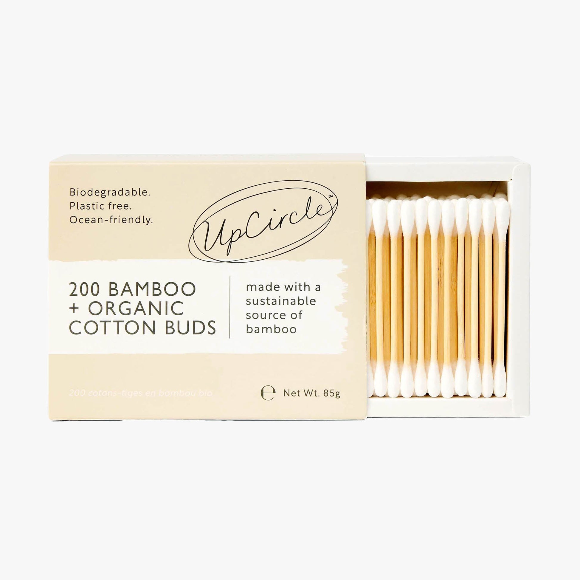 Organic Bamboo Cotton Buds - 200 Pieces - Bright House