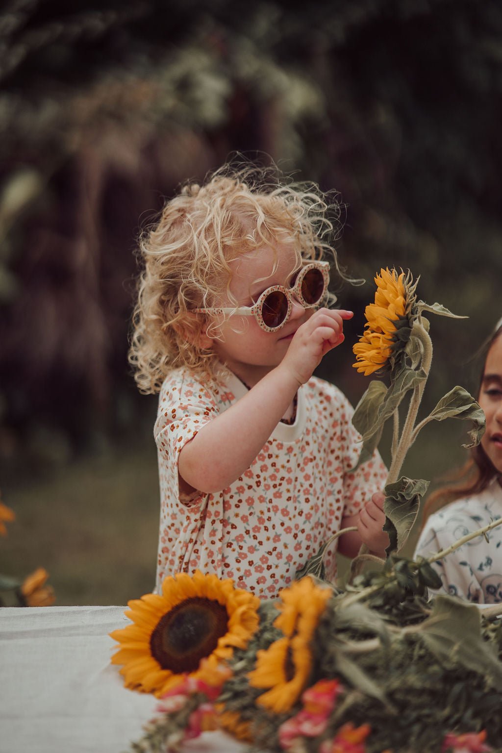 Oversized T-Shirt | Organic Cotton Jersey - Sunset Meadow - Bright House