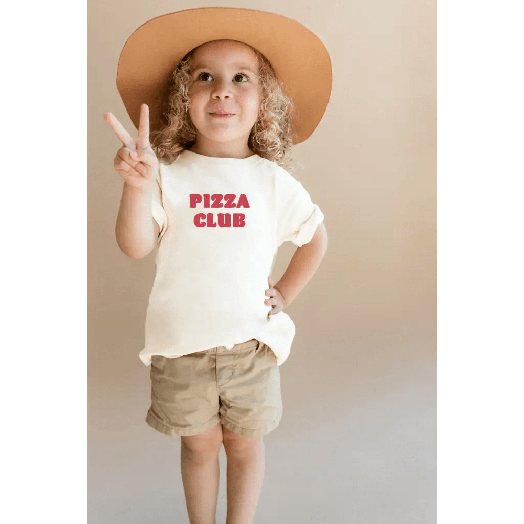 Pizza Club Kids Graphic T-Shirt - Bright House