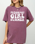 Pregnant Girl Summer, Mom to Be Shirt, Baby Announcement, Pregnancy Reveal, Baby Shower Gift, Funny Gift for New Mom Shirt Comfort Colors T-Shirt - Bright House
