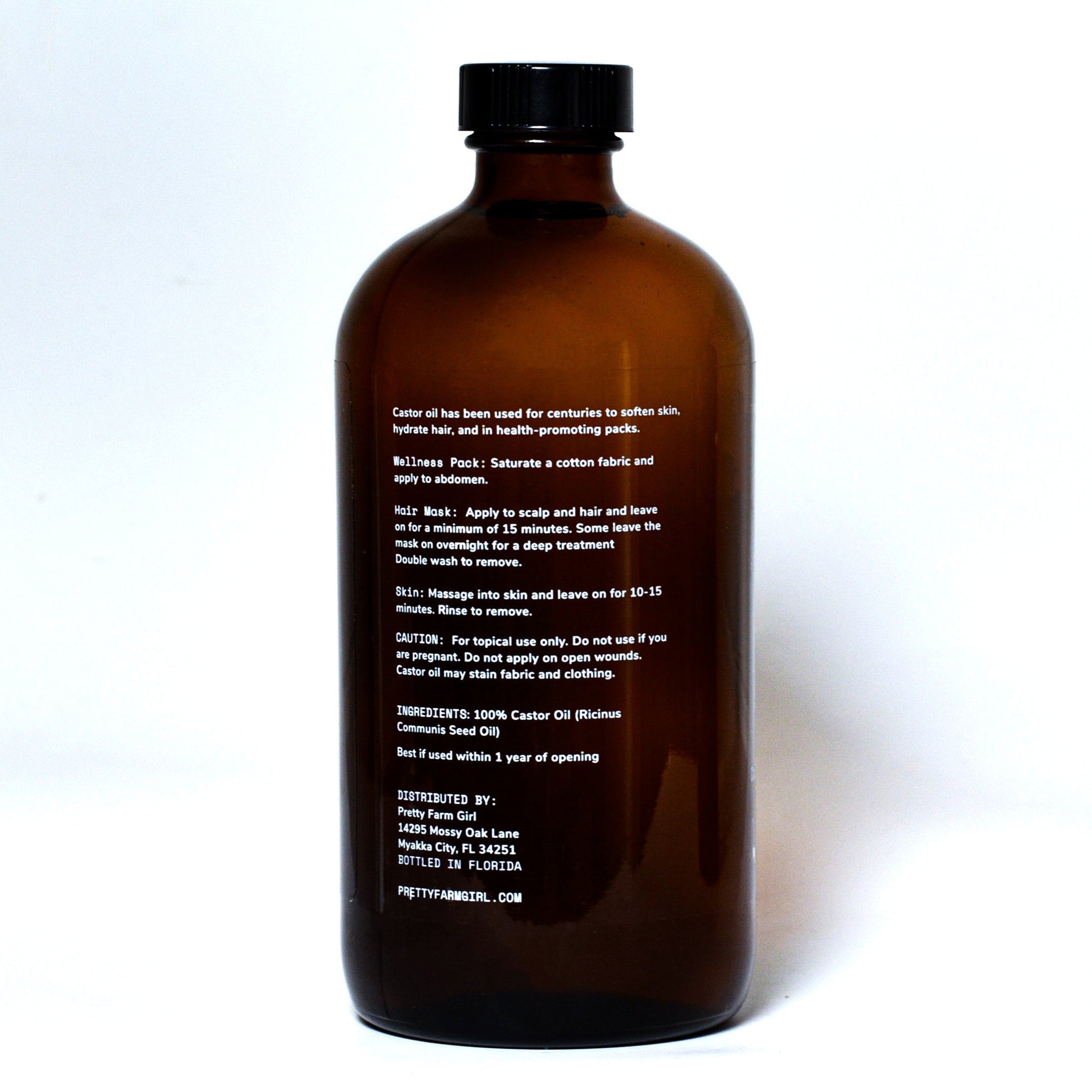 Pure Organic Cold Pressed Hexane - Free Castor Oil - Bright House