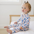 Red White & Blooms Bamboo Zippy Romper - Bright House