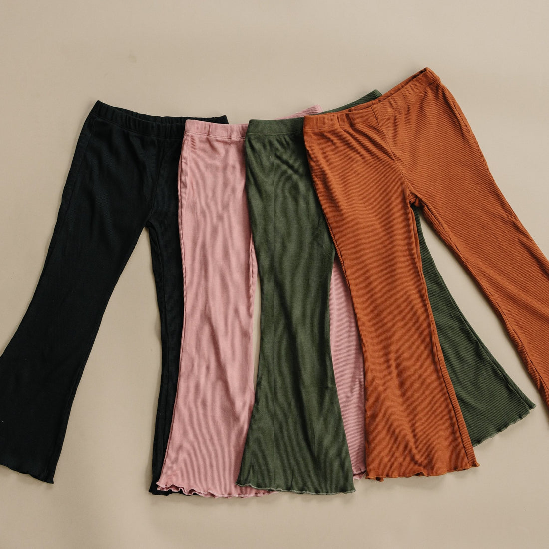 Ribbed Bamboo Flared Leggings - more colors - Bright House