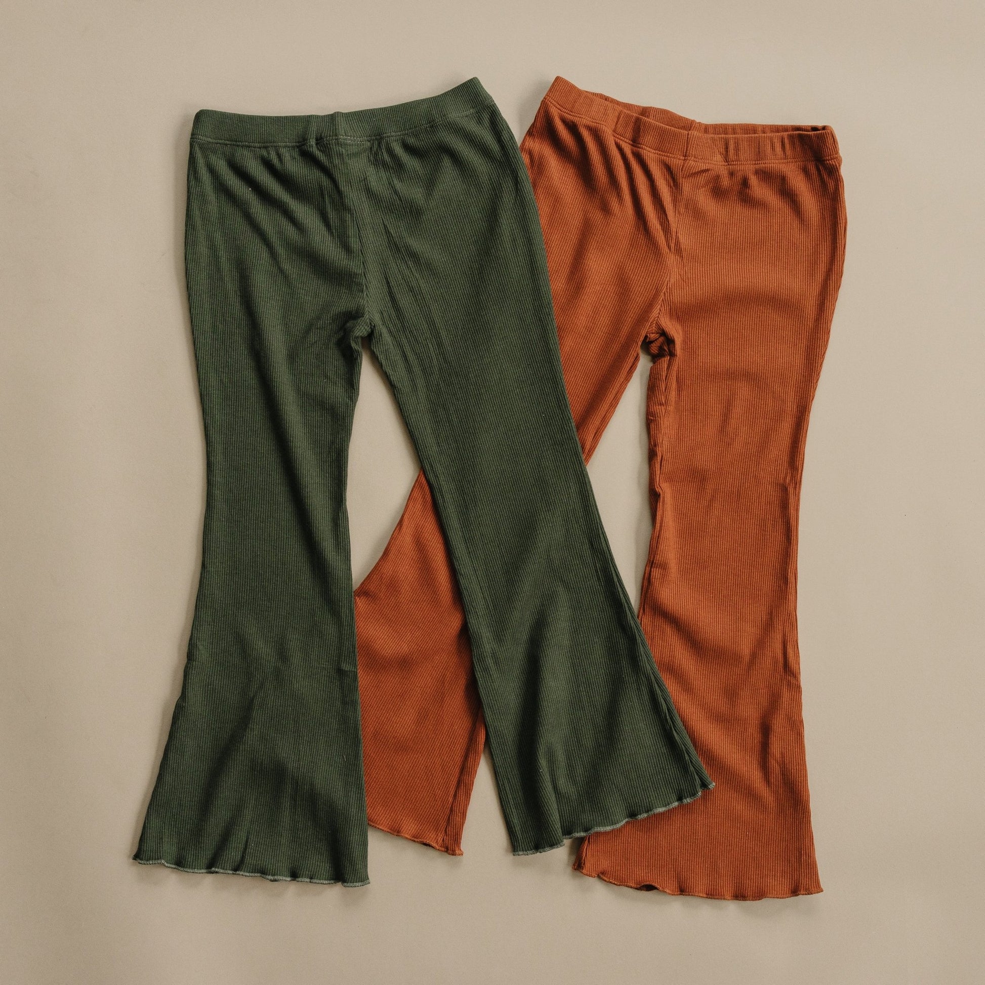 Ribbed Bamboo Flared Leggings - more colors - Bright House
