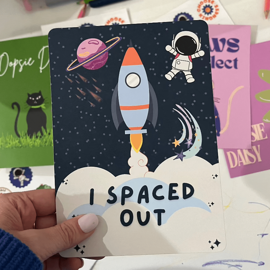 Rocket Regrets | Fun Sorry Cards for Young Kids - Little Nest Community