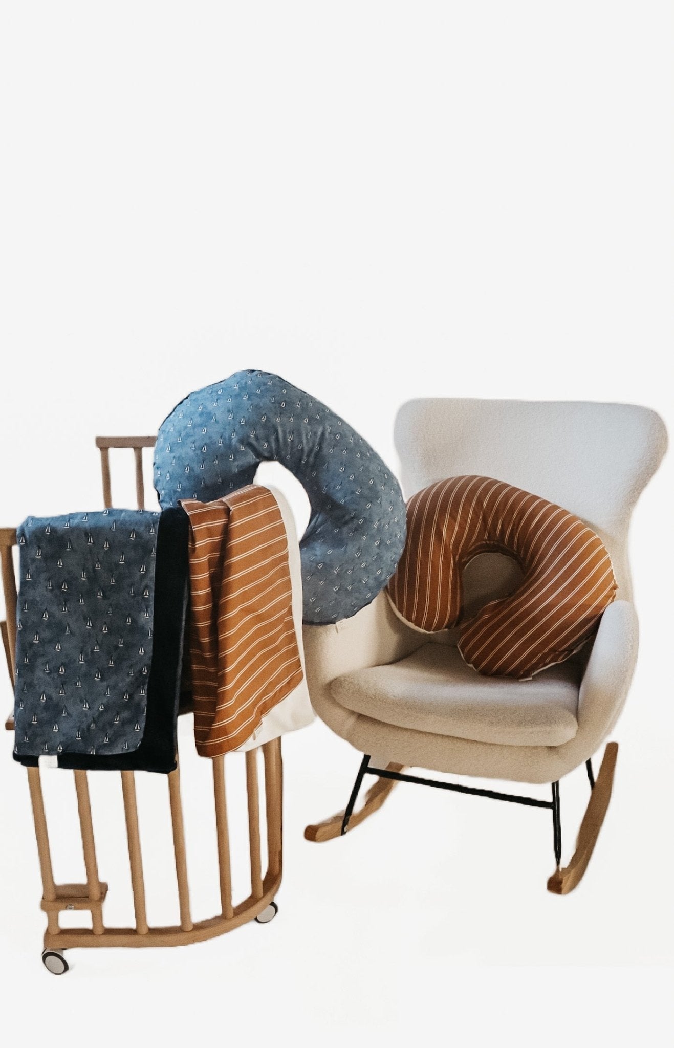 Sailboat Nursing Pillow Cover - Bright House