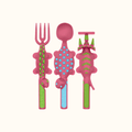 Set of 3 Utensils - Bright House