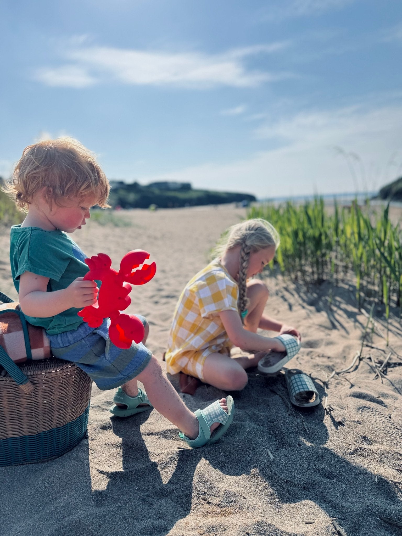 Slide Sandal | Fern Plaid - Bright House