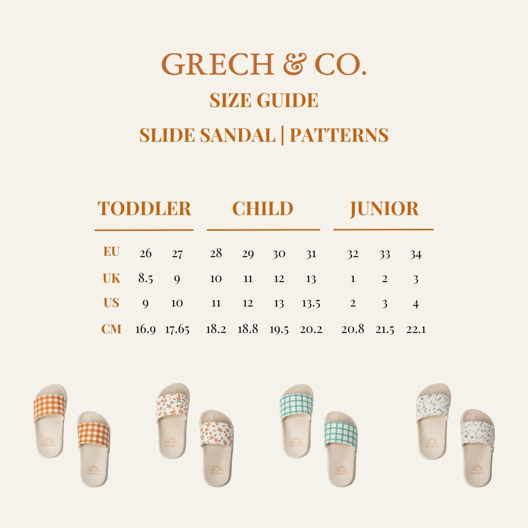 Slide Sandal | Fern Plaid - Bright House