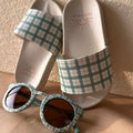Slide Sandal | Fern Plaid - Bright House
