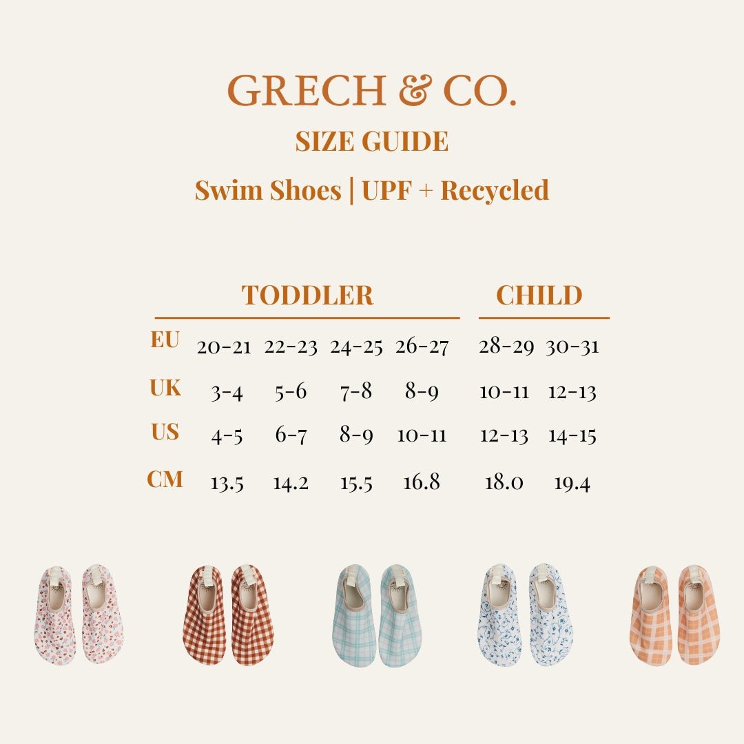 Swim Shoes - Sienna Gingham - Bright House