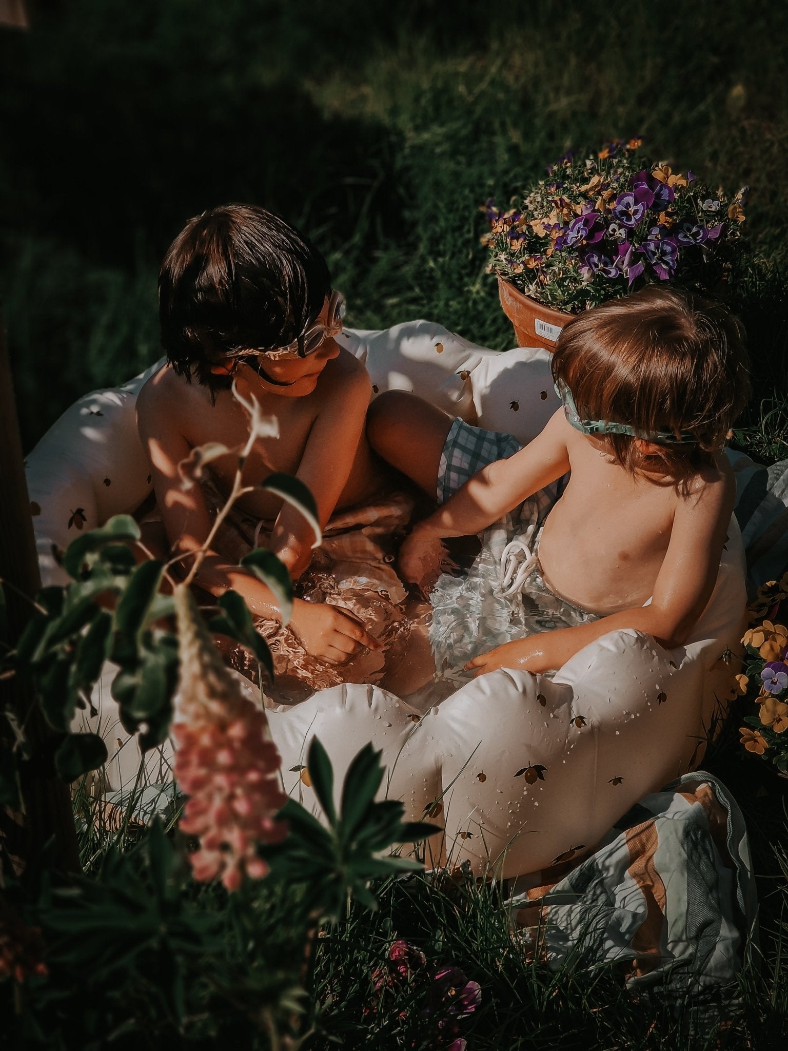 Swim Trunks | UPF + Recycled - Buckwheat Plaid - Bright House