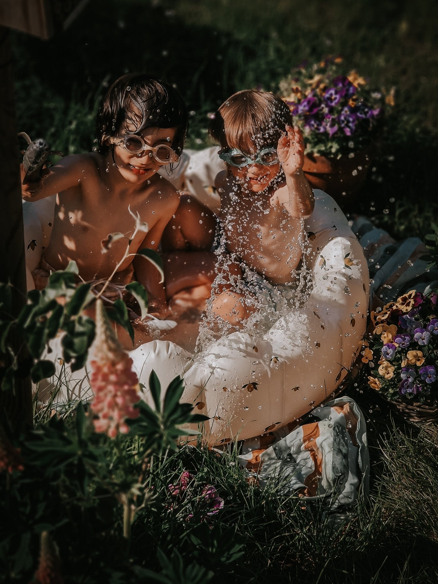 Swim Trunks | UPF + Recycled - Buckwheat Plaid - Bright House