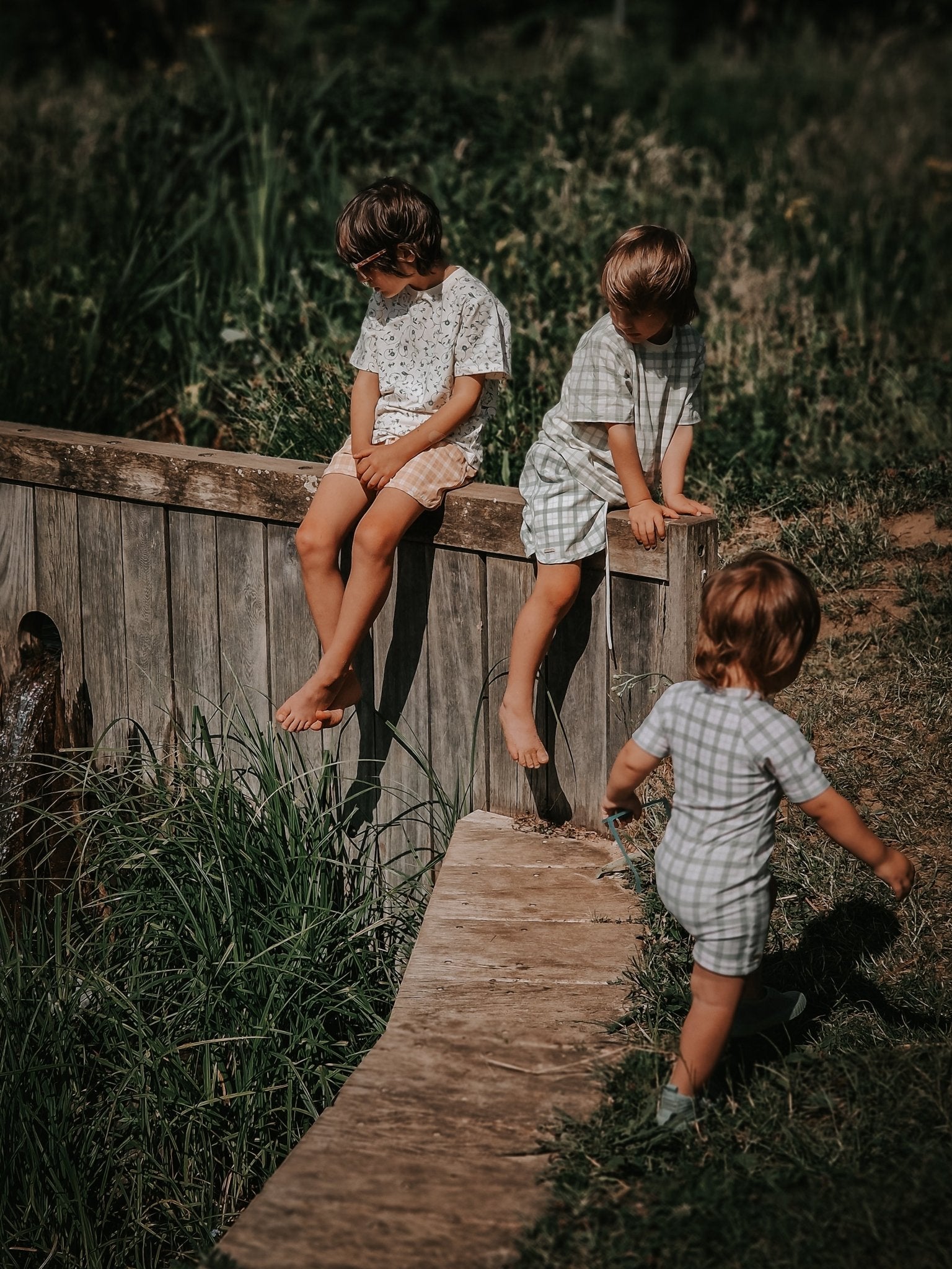 Swim Trunks | UPF + Recycled - Buckwheat Plaid - Bright House