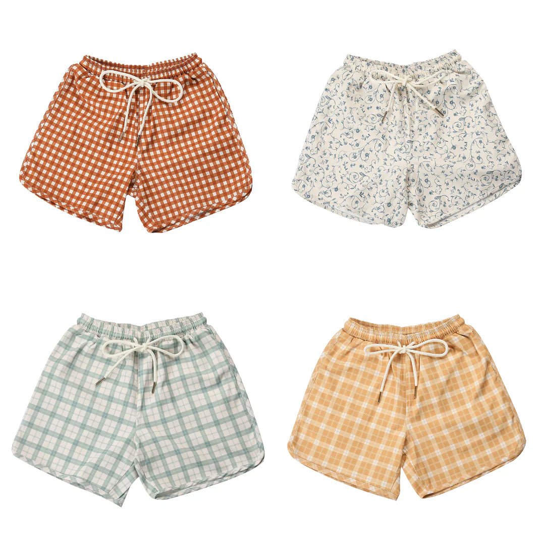 Swim Trunks | UPF + Recycled - Buckwheat Plaid - Bright House