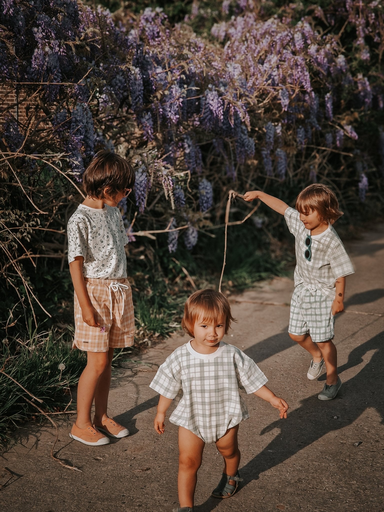 Swim Trunks | UPF + Recycled - Buckwheat Plaid - Bright House