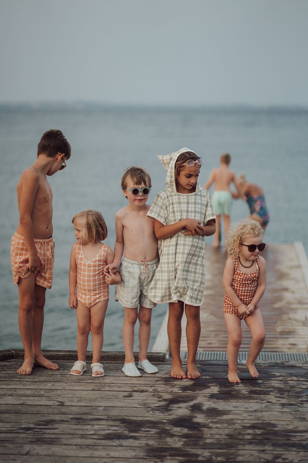 Swim Trunks | UPF + Recycled - Buckwheat Plaid - Bright House