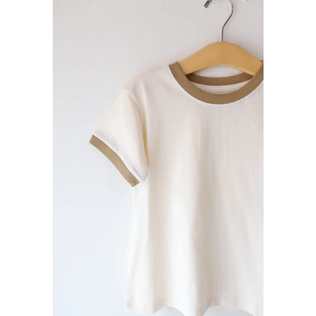The Everyday Ringer Tee in Muted Brown - Bright House