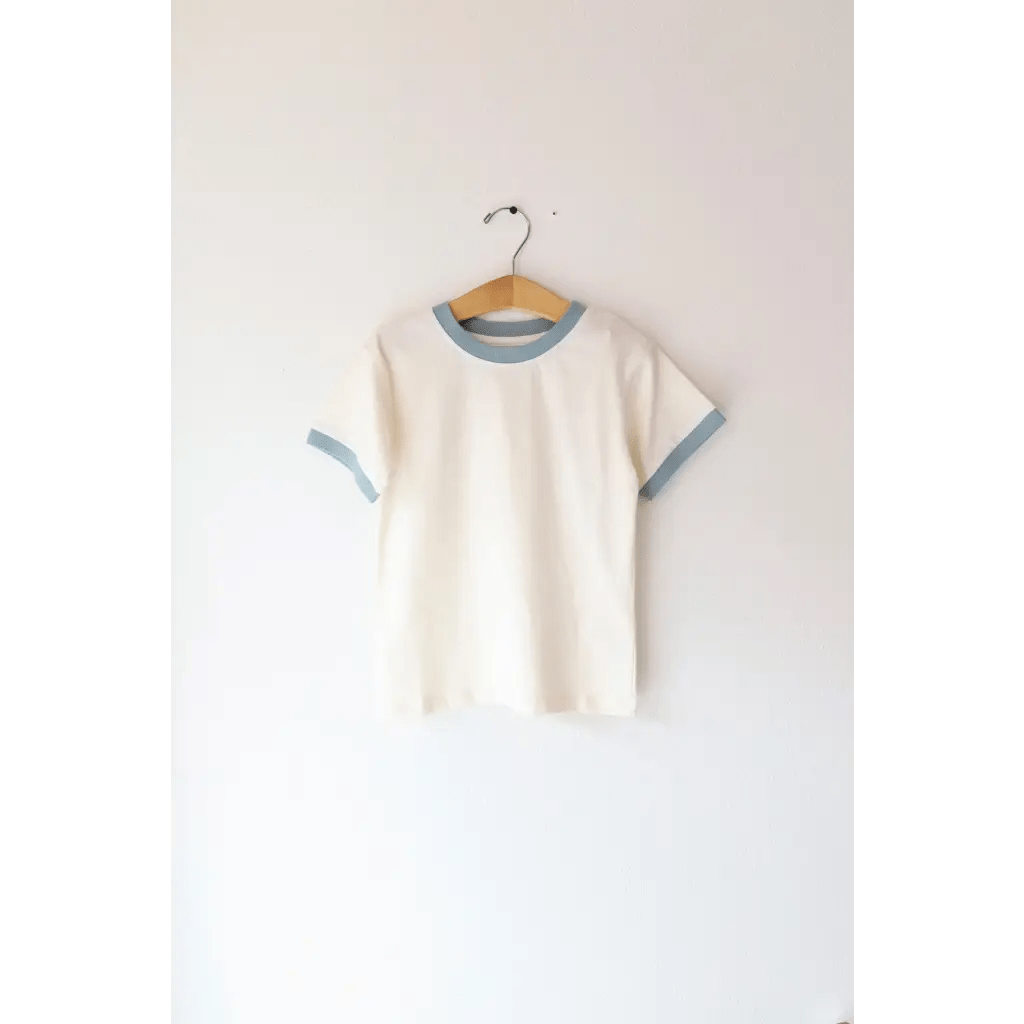 The Everyday Ringer Tee in Teal - Bright House