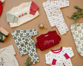 Tied with a Bow Christmas Organic Cotton Set - Bright House