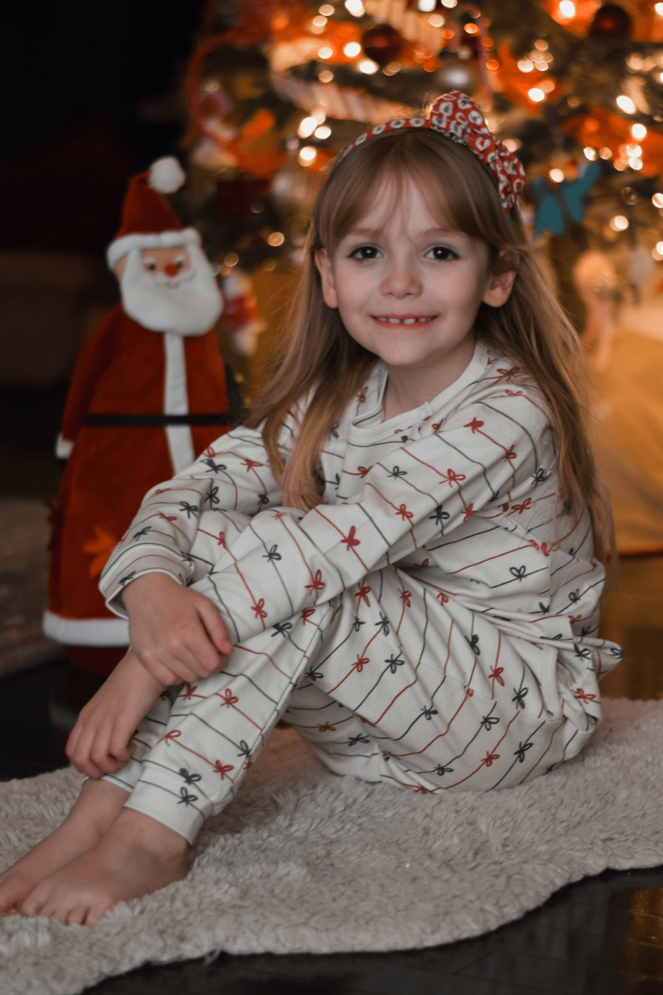 Tied with a Bow Christmas Organic Cotton Set - Bright House