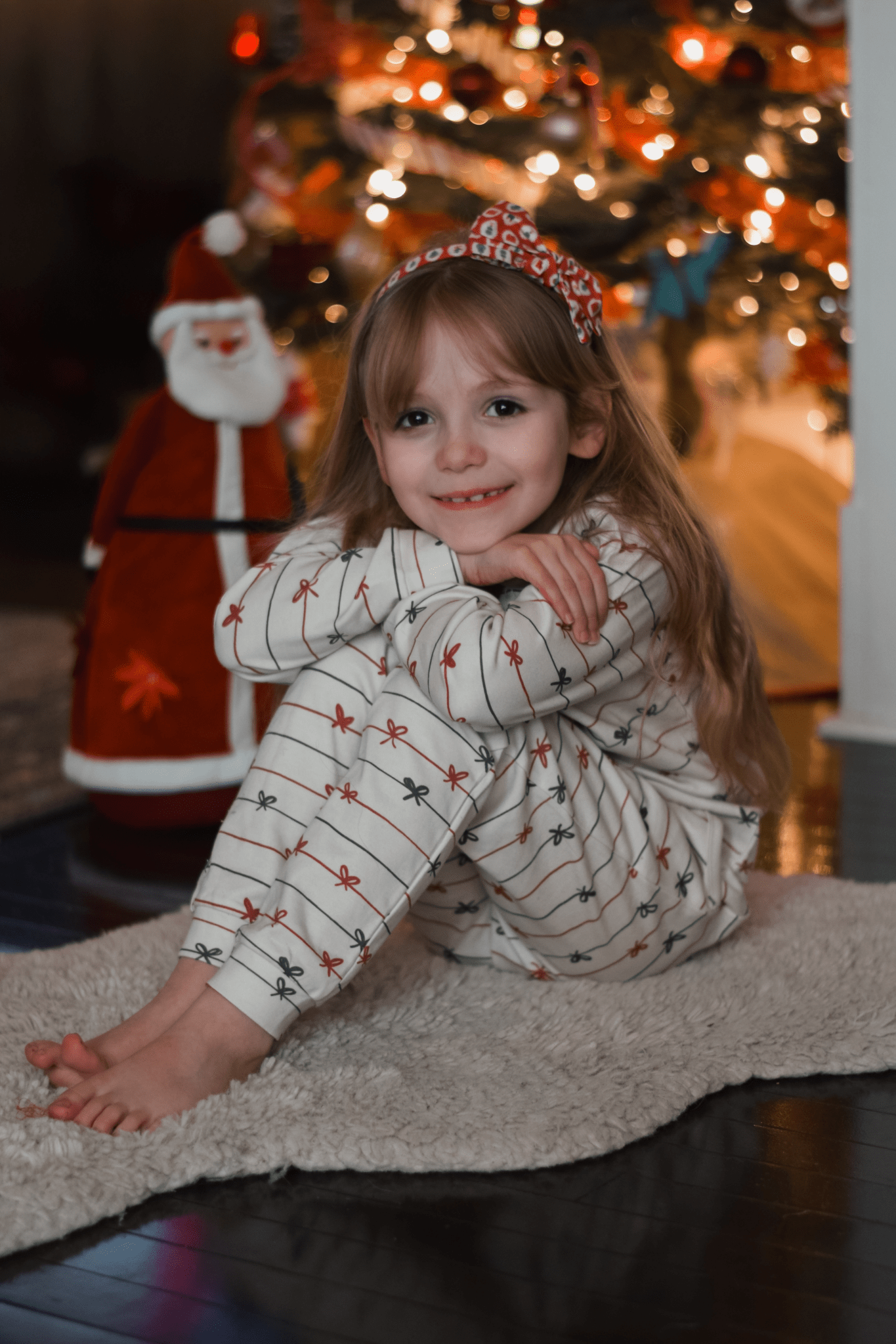 Tied with a Bow Christmas Organic Cotton Set - Bright House