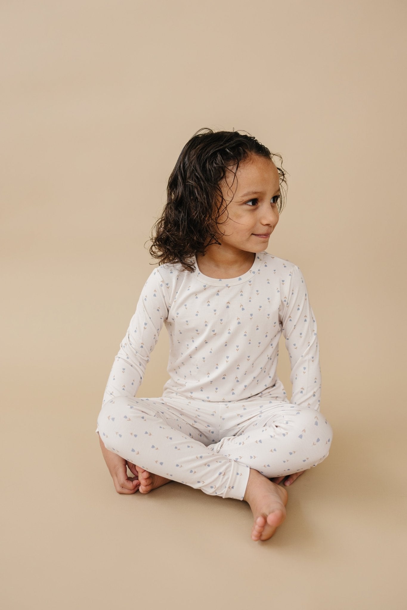 Tiny Tulips 2pc Bamboo Pajamas - Bright House